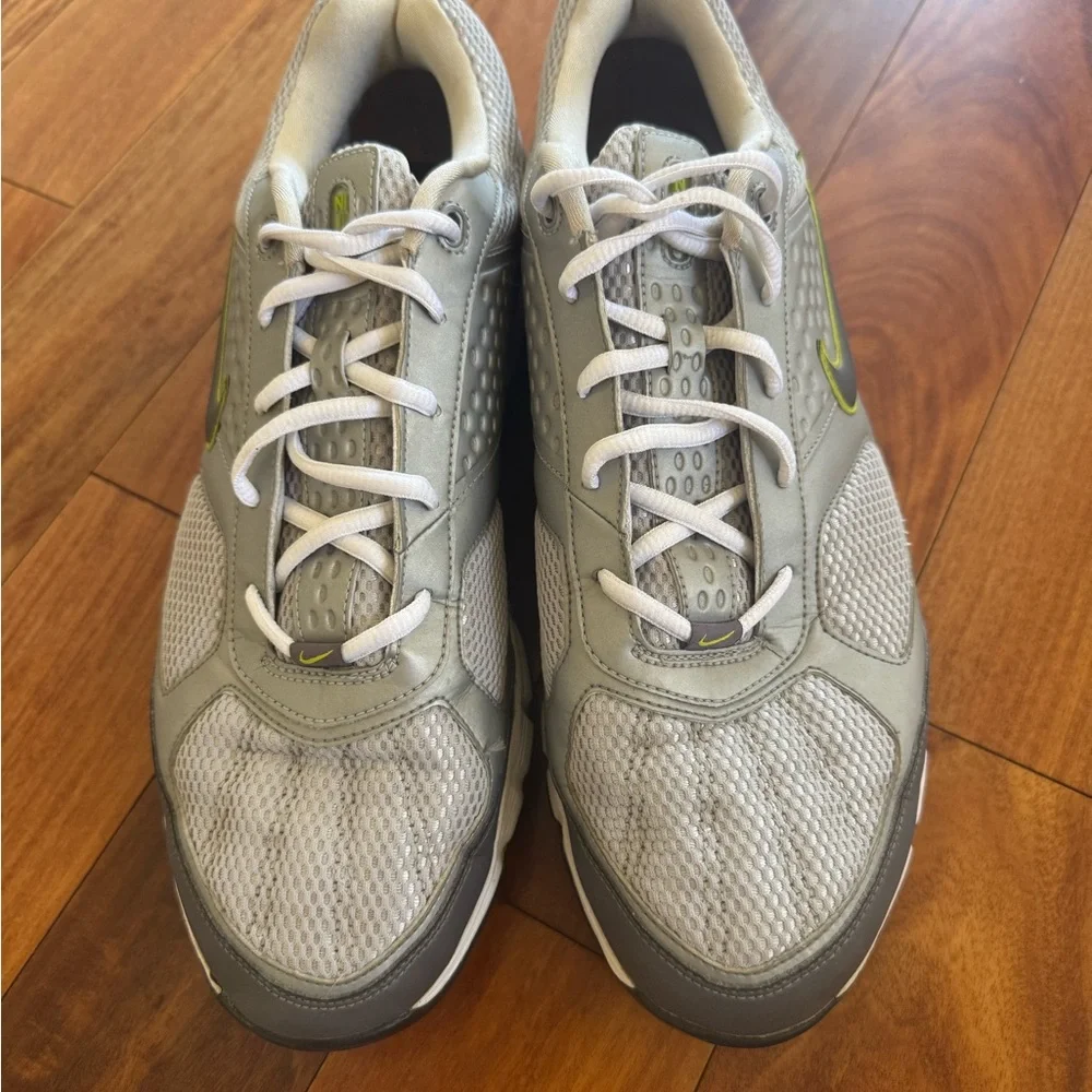 Nike Air Men's golf Shoes in Gray with Yellow Accents - Picture 2 of 6